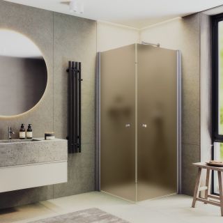 Душевой уголок MaybahGlass MGY-1298-5 80x80см хром матовый